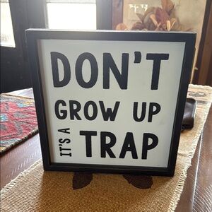 Hobby Lobby Black and White Home Decor Sign